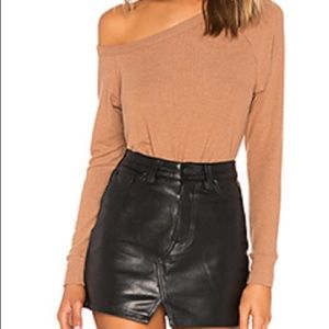 Burnt Caramel Off Shoulder Top